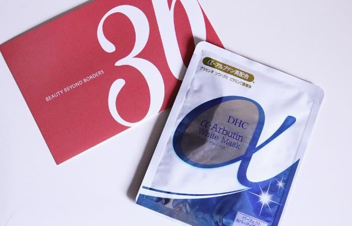 Mặt nạ DHC α-A-White vừa dưỡng trắng vừa dưỡng ẩm cho da khô