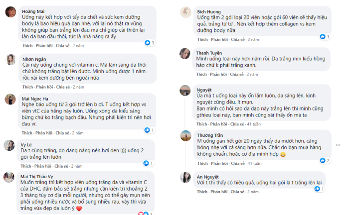 Viên uống trắng da DHC Adlay Extract nhận được nhiều phản hồi tích cực từ các khách hàng sử dụng Viên uống trắng da DHC Adlay Extract nhận được nhiều phản hồi tích cực từ các khách hàng sử dụng