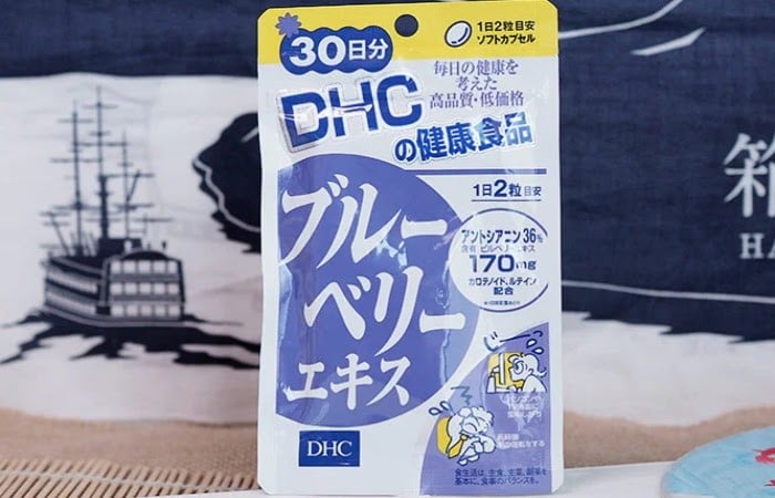 Viên uống DHC Blueberry Extract chứa anthocyanin - dưỡng chất rất tốt cho thị lực