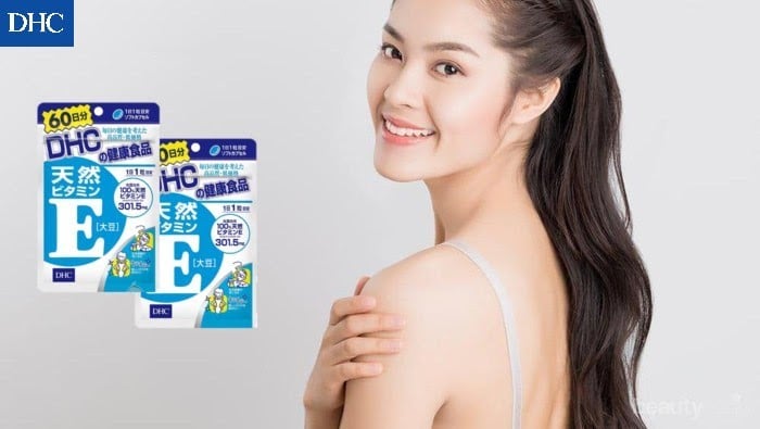Viên uống vitamin E DHC chống lão hóa và dưỡng da khỏe đẹp