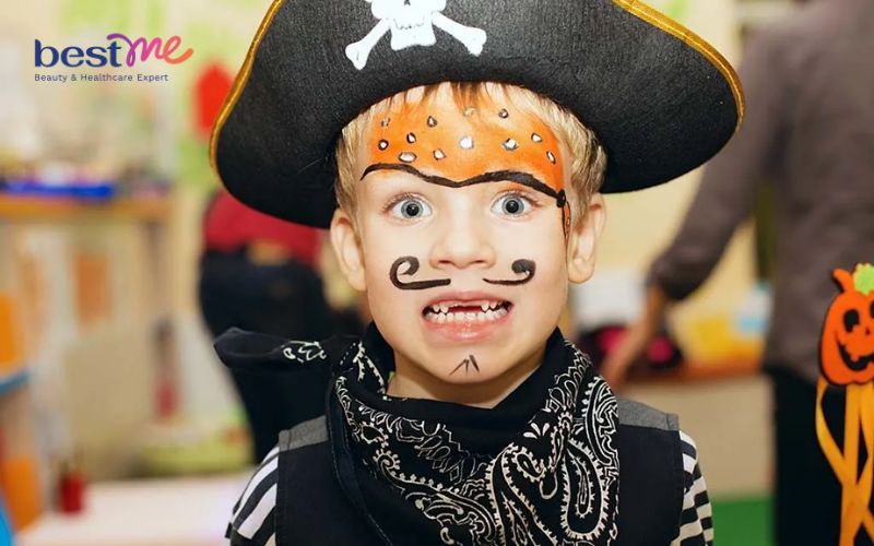 13 cách trang điểm halloween cho bé gái, trai đơn giản đẹp nhất - 13