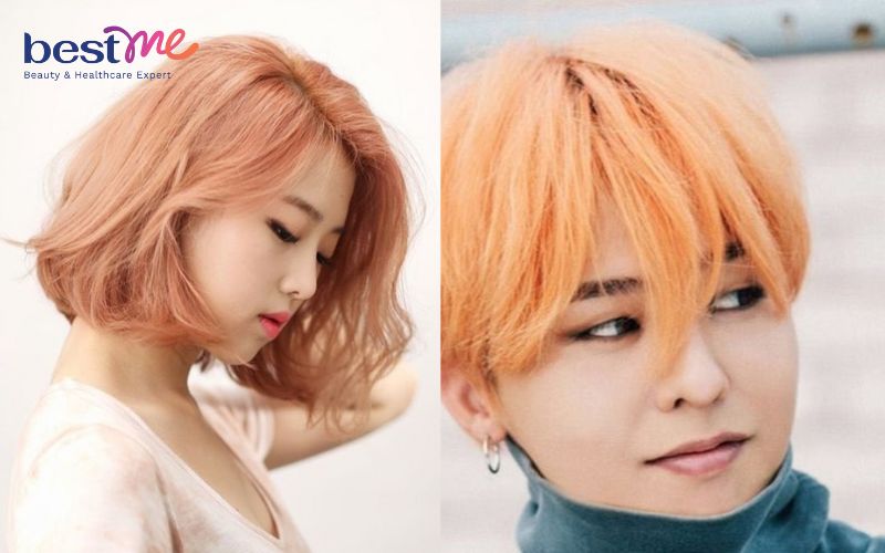 15 kiểu nhuộm tóc màu cam sành điệu cho nam và nữ nên thử một lần trong đời - 7