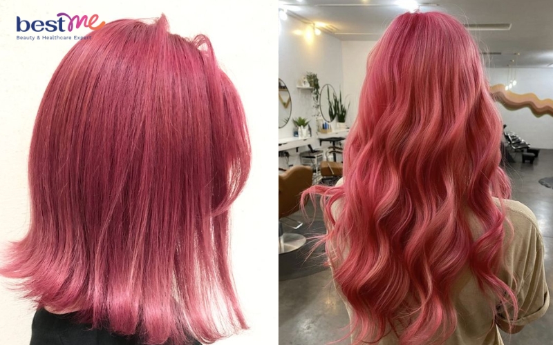 #15 loại nhuộm tóc màu đỏ hồng rất rất hóa học rất rất đậm chất cá tính - 3