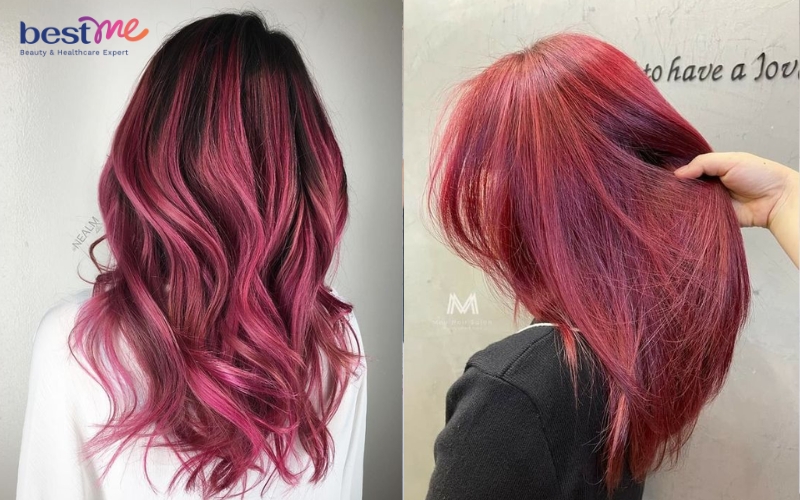 #15 loại nhuộm tóc màu đỏ hồng rất rất hóa học rất rất đậm chất cá tính - 5