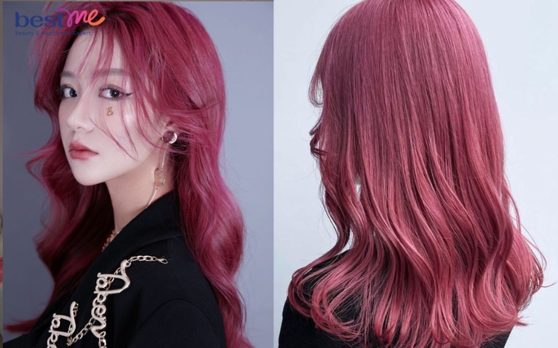 #15 loại nhuộm tóc màu đỏ hồng rất rất hóa học rất rất đậm chất cá tính - 7