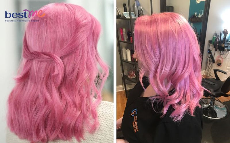 15 kiểu nhuộm tóc màu hồng cá tính, nổi bật cho cô nàng - 18