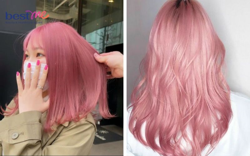 15 kiểu nhuộm tóc màu hồng cá tính, nổi bật cho cô nàng - 19
