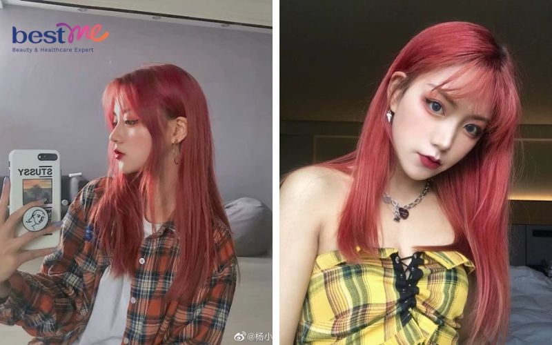15 kiểu nhuộm tóc màu hồng cá tính, nổi bật cho cô nàng - 29