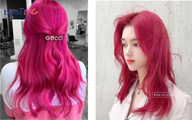 15 kiểu nhuộm tóc màu hồng cá tính, nổi bật cho cô nàng - 37