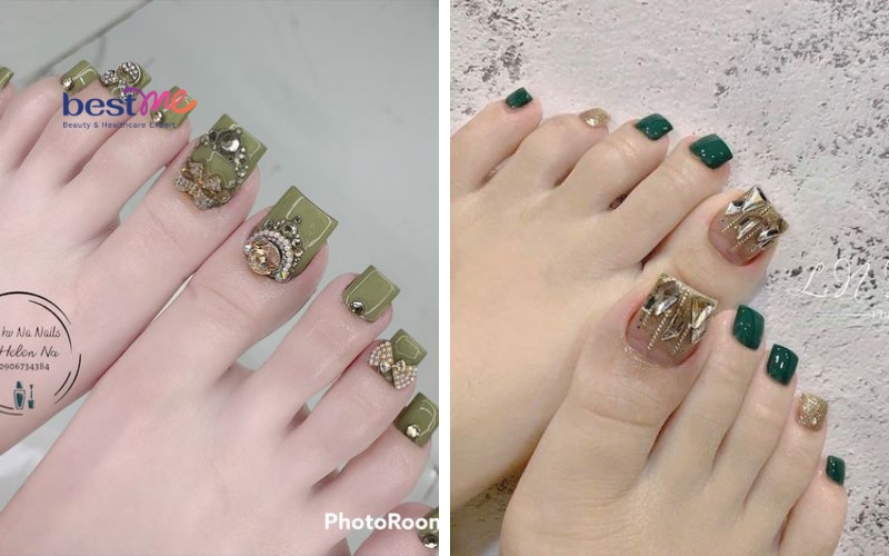 💅20+ Mẫu nail chân đính đá sang trọng và đẹp nhất hiện nay🎀 | Nail swag,  Móng gel, Cắt tỉa móng tay
