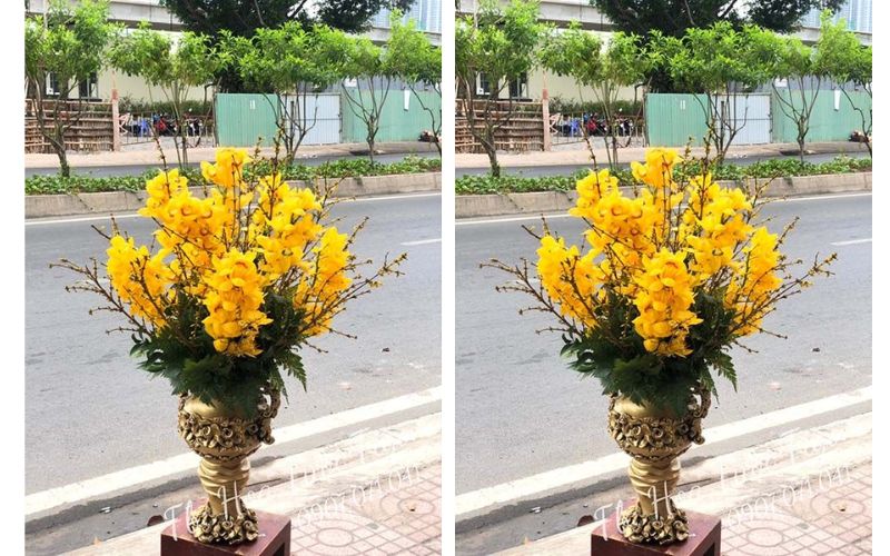 2 cách cắm hoa địa lan vàng vừa đẹp vừa sang chưng Tết 2024 - 8