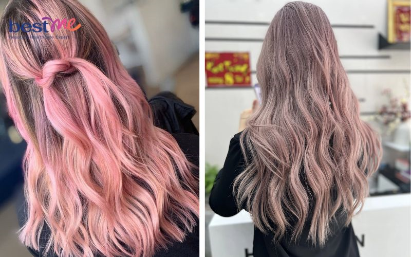 20+ kiểu nhuộm tóc màu hồng phấn tạo điểm nhấn cho bạn nữ - 15