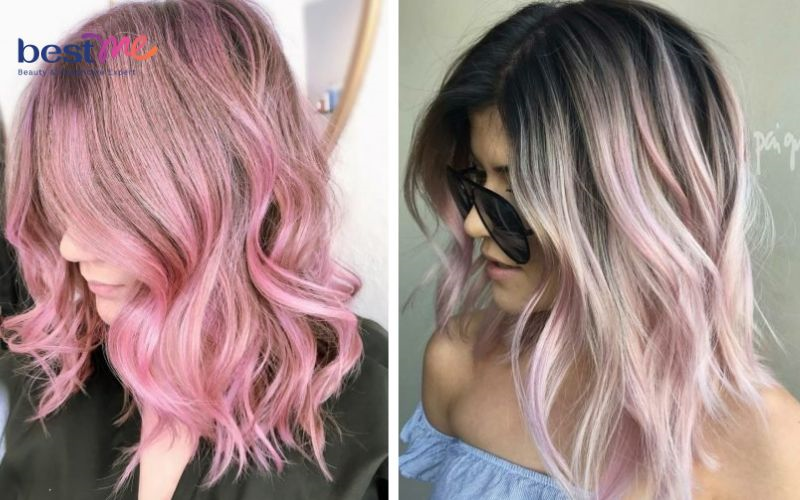 20+ kiểu nhuộm tóc màu hồng phấn tạo điểm nhấn cho bạn nữ - 22