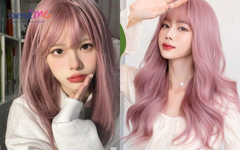 20+ kiểu nhuộm tóc màu hồng phấn tạo điểm nhấn cho bạn nữ - 28