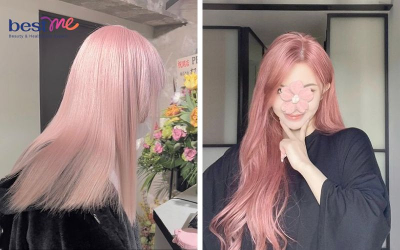 20+ kiểu nhuộm tóc màu hồng phấn tạo điểm nhấn cho bạn nữ - 3