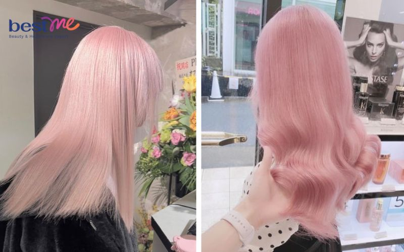 20+ kiểu nhuộm tóc màu hồng phấn tạo điểm nhấn cho bạn nữ - 31