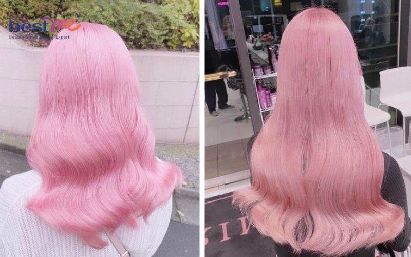 20+ kiểu nhuộm tóc màu hồng phấn tạo điểm nhấn cho bạn nữ - 33