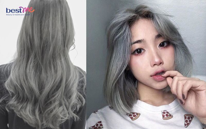 20 mẫu tóc màu xám nhuộm là đẹp giúp bạn nổi bật, thời thượng - 2