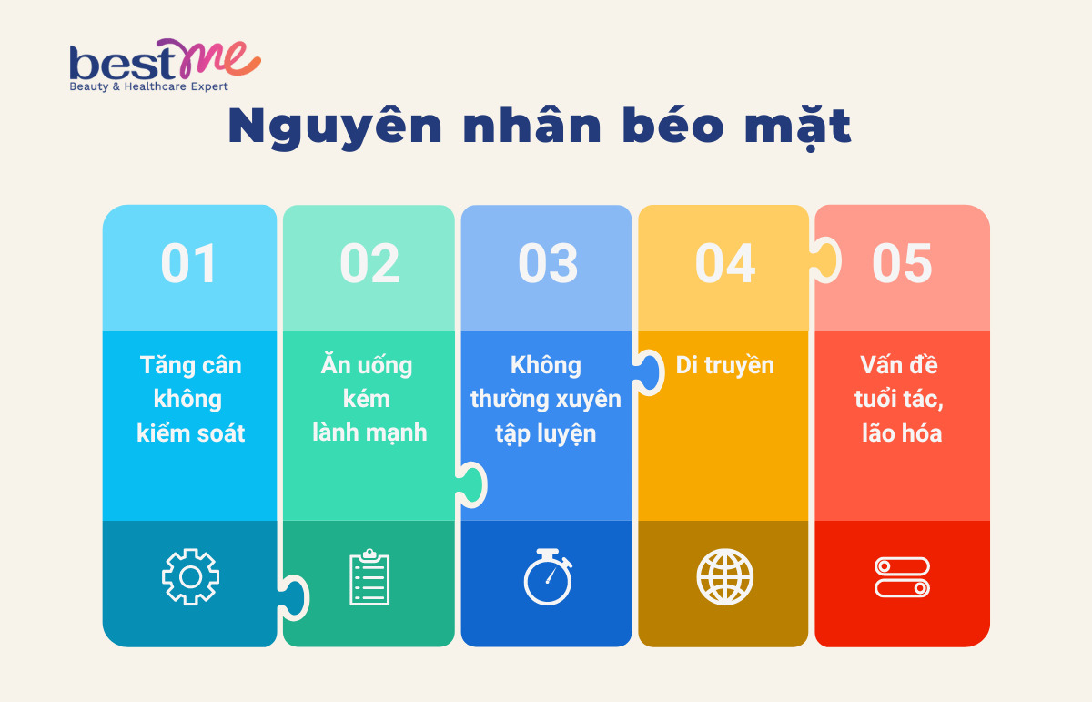 Một số nguyên nhân gây béo mặt phổ biến