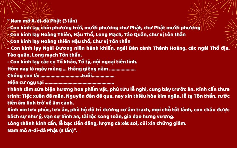 6. Lưu Ý Khi Thực Hiện Lễ Cúng Ông Táo Ngày Mồng 7