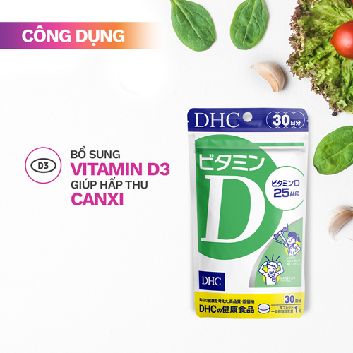Viên uống bổ sung vitamin D DHC