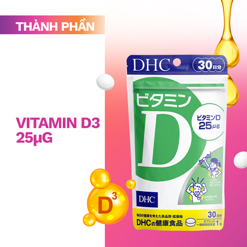 Viên uống bổ sung vitamin D DHC