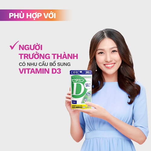 Viên uống bổ sung vitamin D DHC