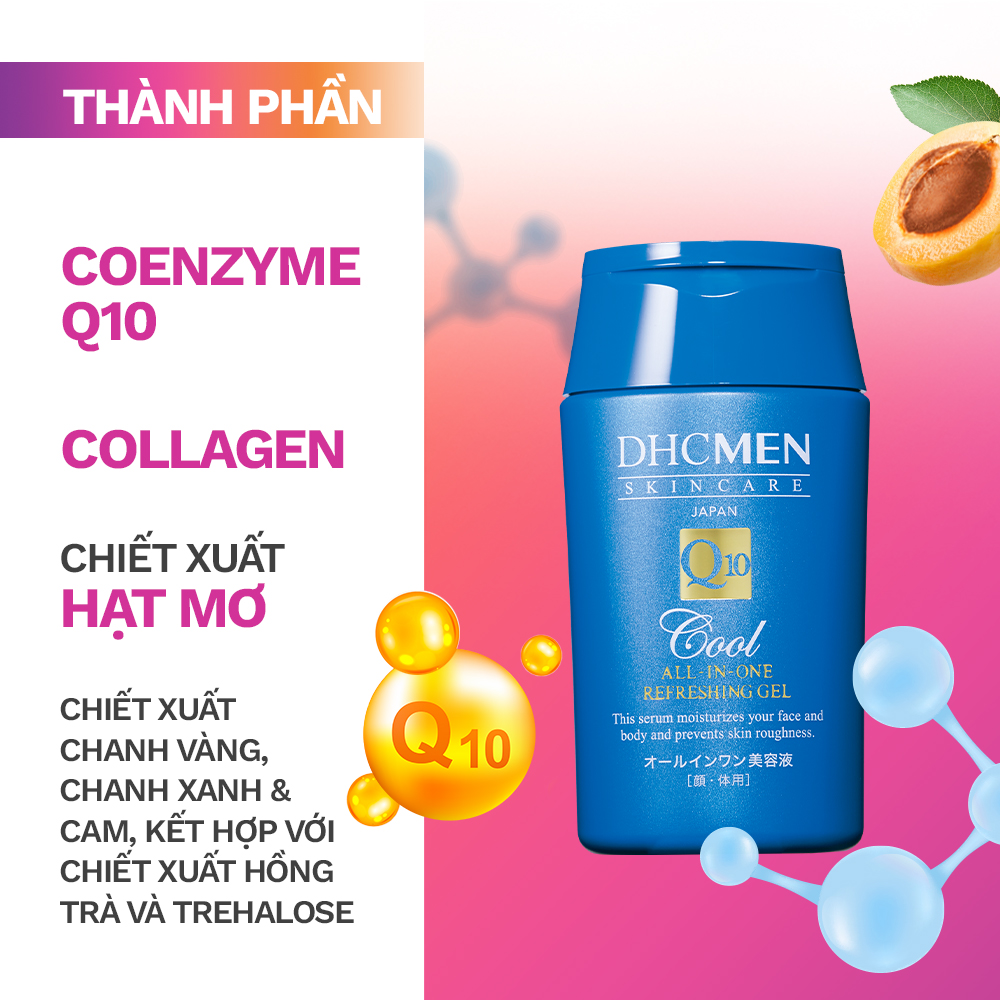 Gel dưỡng da nam đa năng DHC MEN All-In-One Refreshing Gel MỚI 2023