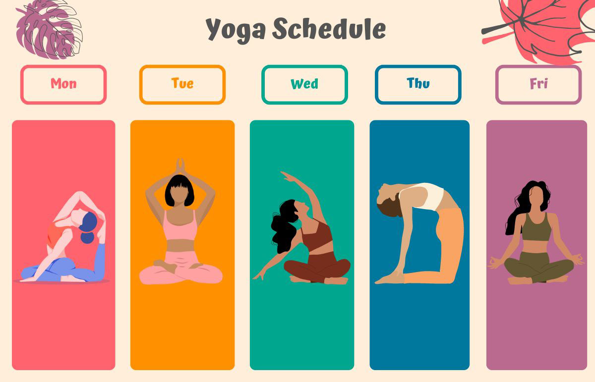 Lên lịch tập yoga 15 phút mỗi ngày