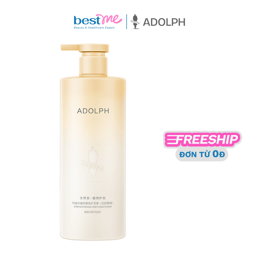 Dầu xả dưỡng tóc chắc khỏe ADOLPH Natural Plant Scented Hair Conditioner (Strengthening & Smooth)