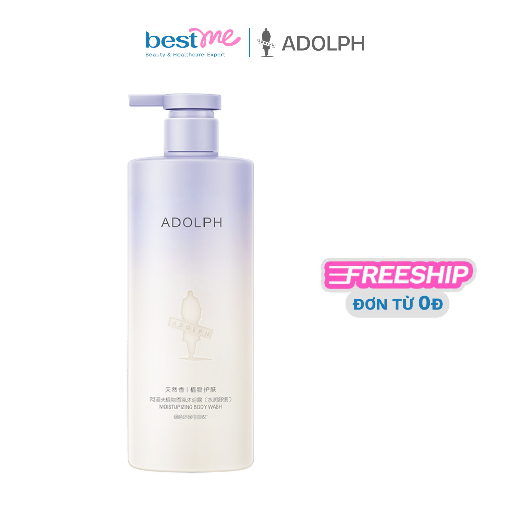 Sữa tắm dưỡng ẩm làm dịu da ADOLPH Natural Plant Scented Body Wash (Moisturize & Soothe ) hương thiên nhiên