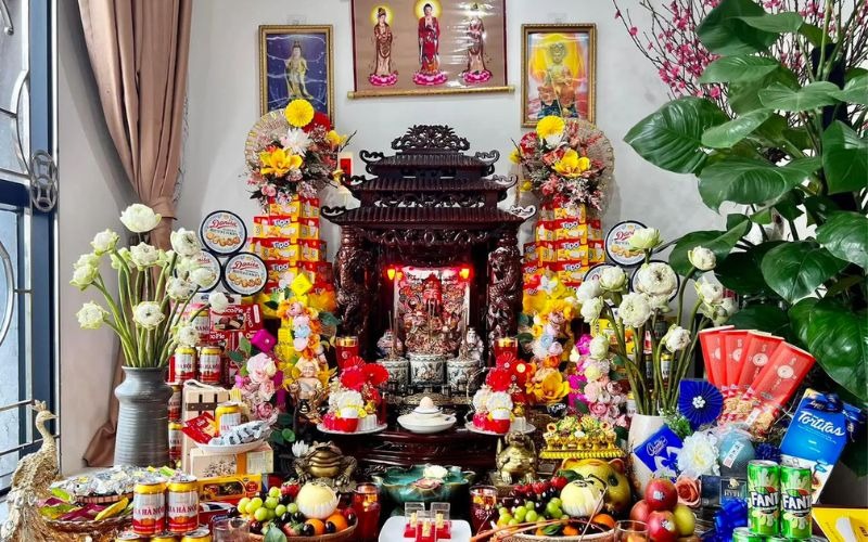 5 mẫu văn khấn thần tài 30 Tết mùng 1 Tết cầu tài lộc, may mắn cả năm - 5