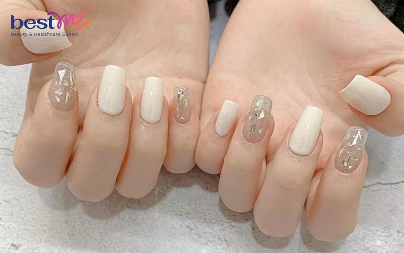 10+ mẫu nail trắng đẹp, thanh lịch khiến các nàng say đắm