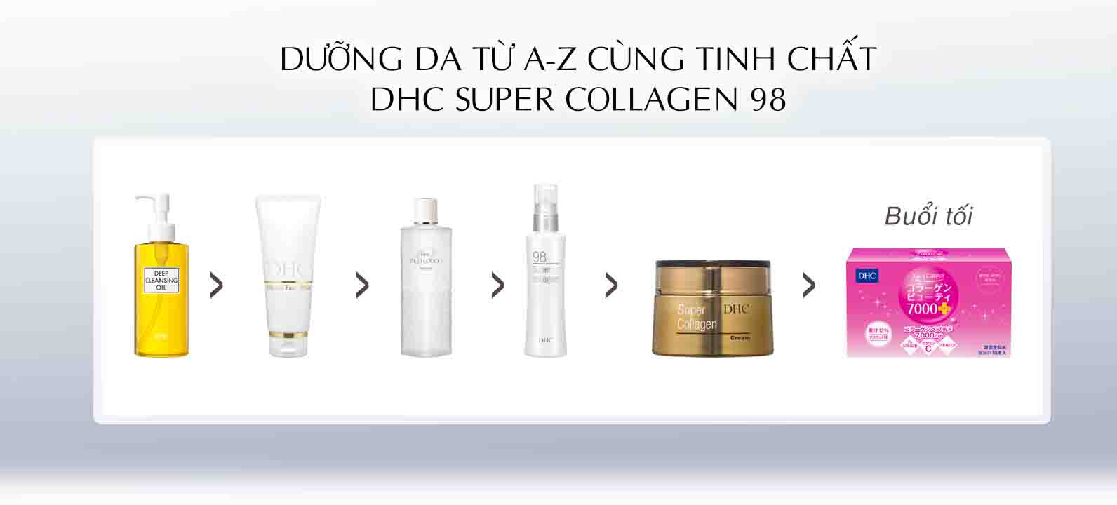 Dưỡng da cùng tinh chất collagen 98 DHC