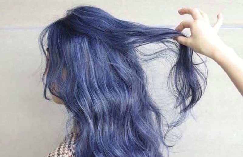 Kiểu nhuộm tóc xanh dương không tẩy cho mái tóc vẫn đẹp vẫn khỏe - 3