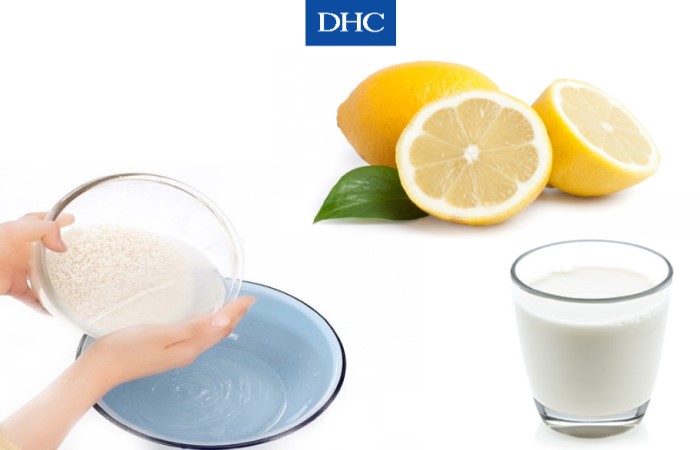Mặt nạ nước vo gạo, chanh và sữa tươi không đường có hiệu quả dưỡng trắng da rất tốt