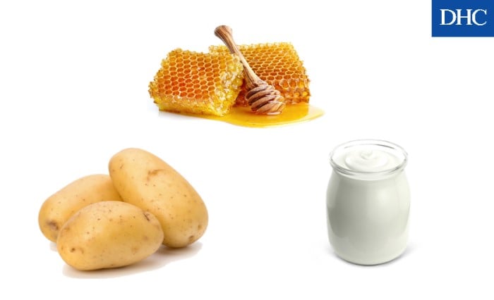 Mặt nạ sữa chua mật ong và khoai tây có khả năng dưỡng trắng da không đều màu rất tốt