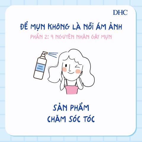 sản phẩm chăm sóc tóc gây mụn
