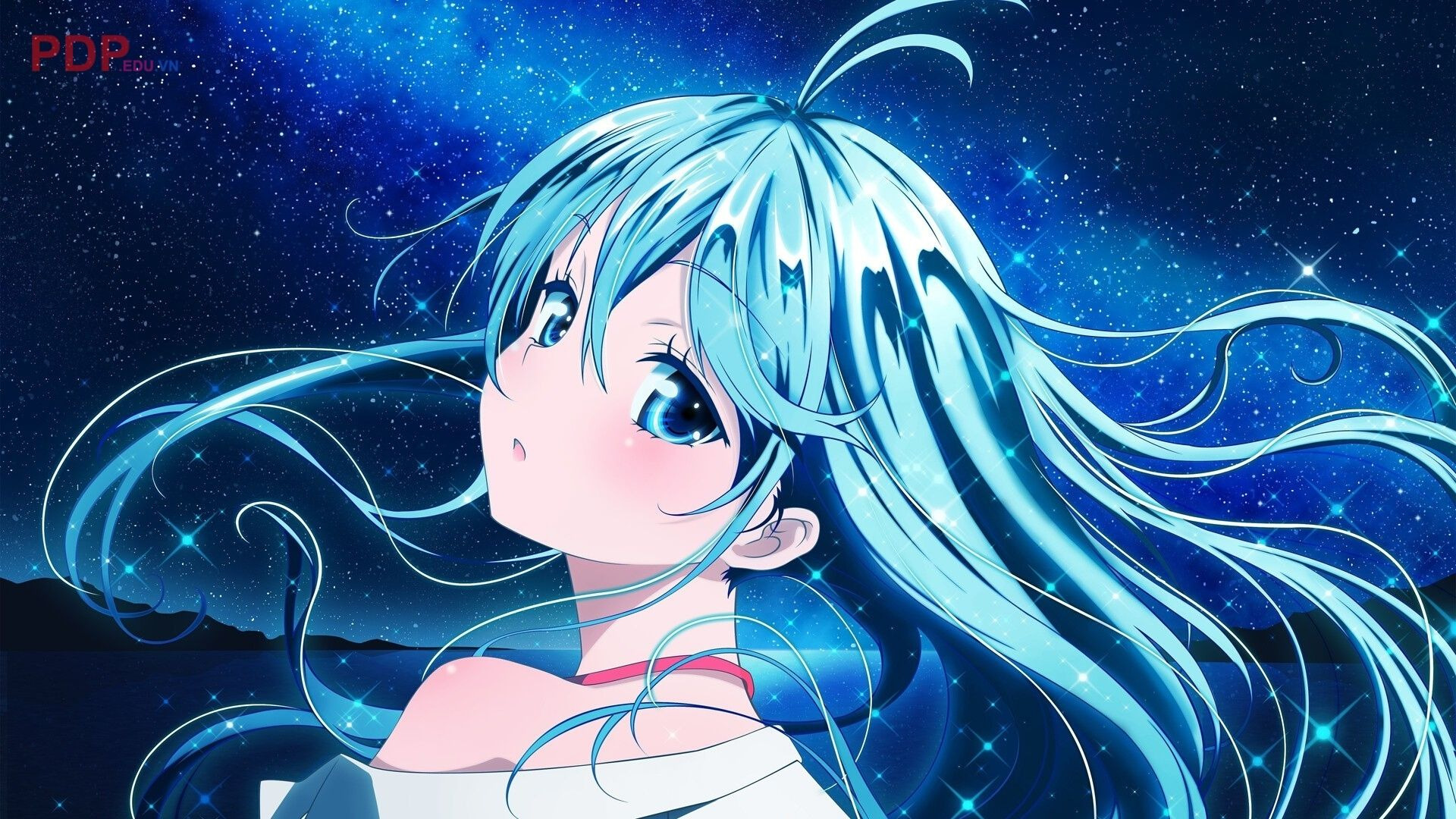 Album với hơn 48 ảnh của anime nữ tóc xanh nước biển cute - NEC