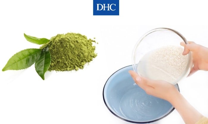 Mặt nạ bột trà xanh và nước vo gạo kháng viêm, nâng cao sức khỏe làn da