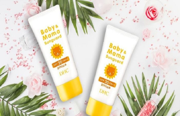 DHC Baby & Mama Sunguard có thể dùng cho cả da mặt lẫn cơ thể