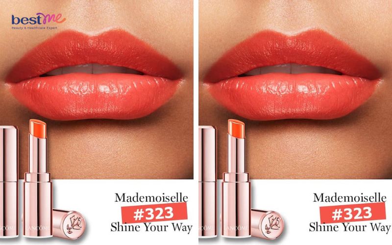 bang-mau-son-duong-lancome-labsolu-mademoiselle-shine-13 Bảng màu son dưỡng Lancome L'absolu Mademoiselle Shine - 13