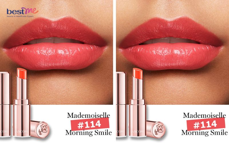 bang-mau-son-duong-lancome-labsolu-mademoiselle-shine-4 Bảng màu son dưỡng Lancome L'absolu Mademoiselle Shine - 4
