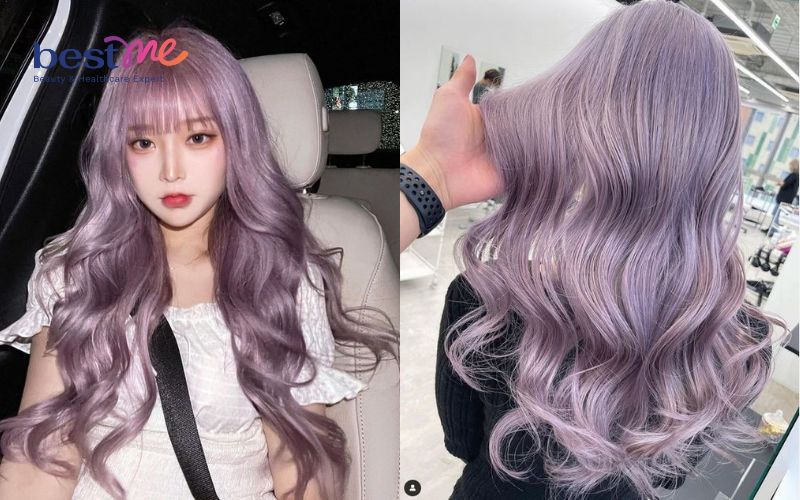 Màu tóc tím phù hợp nhiều phong cách nhưng lại khá kén da