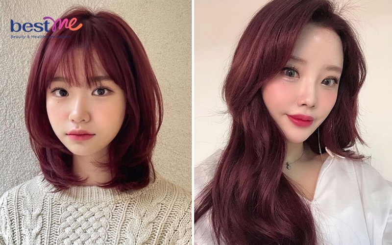 Tóc màu tím đỏ cực cháy dành cho các cô nàng cá tính