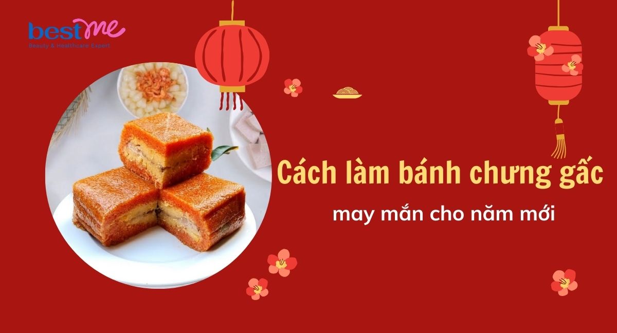 Hướng dẫn cách làm bánh chưng gấc may mắn cho năm mới