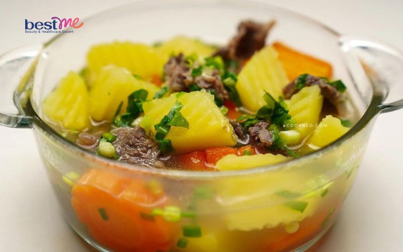 Bật mí cách nấu canh thịt bò rau củ thơm ngon cho mẹ bầu an thai  - 5