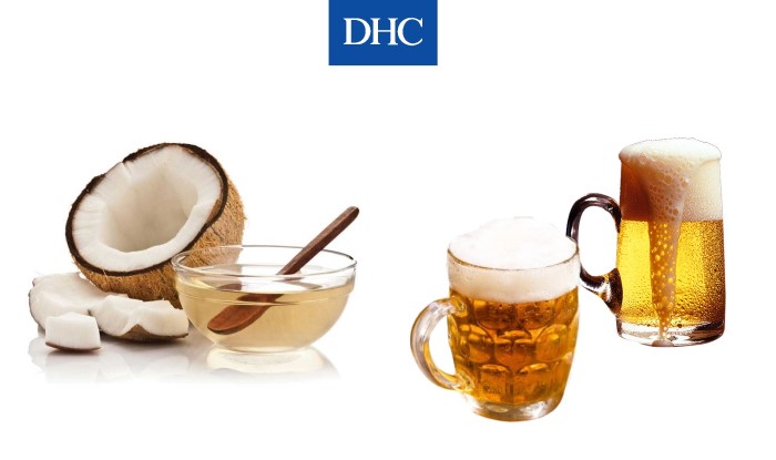 Bia kết hợp với dầu dừa giúp kháng nấm gây ra gàu