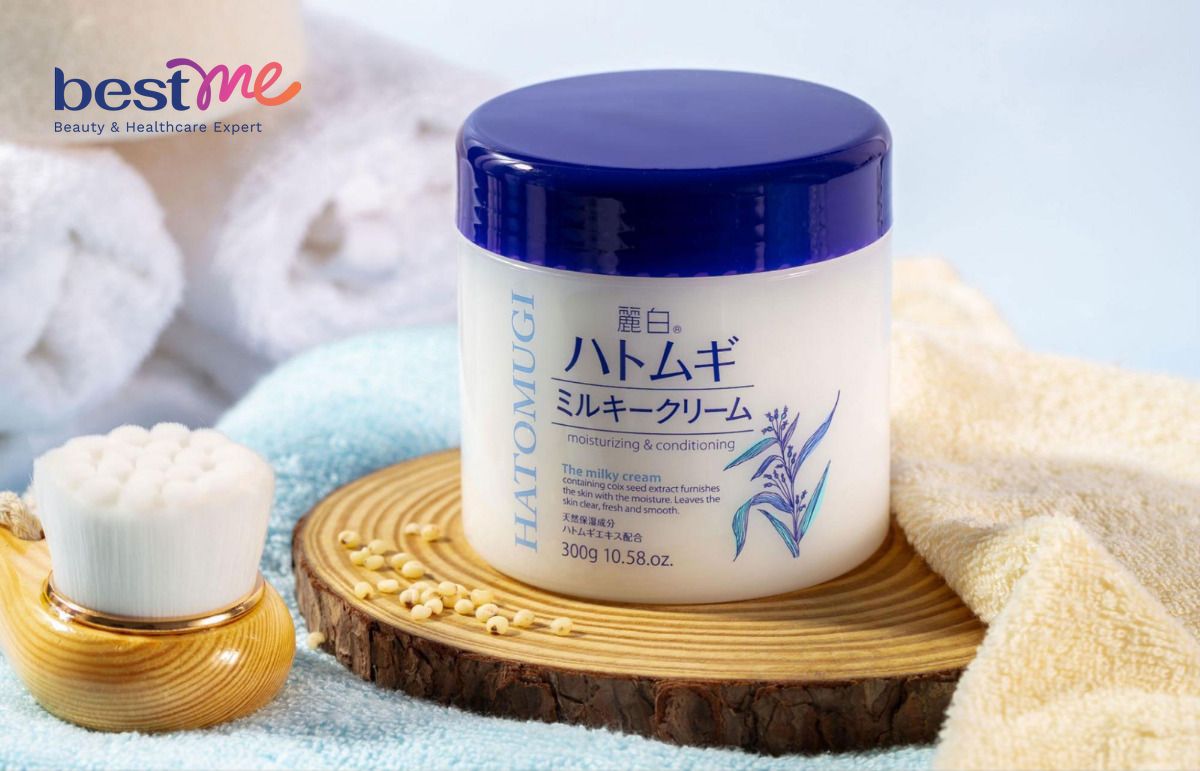 Kem dưỡng ẩm Reihaku Hatomugi giúp dưỡng ẩm hiệu quả
