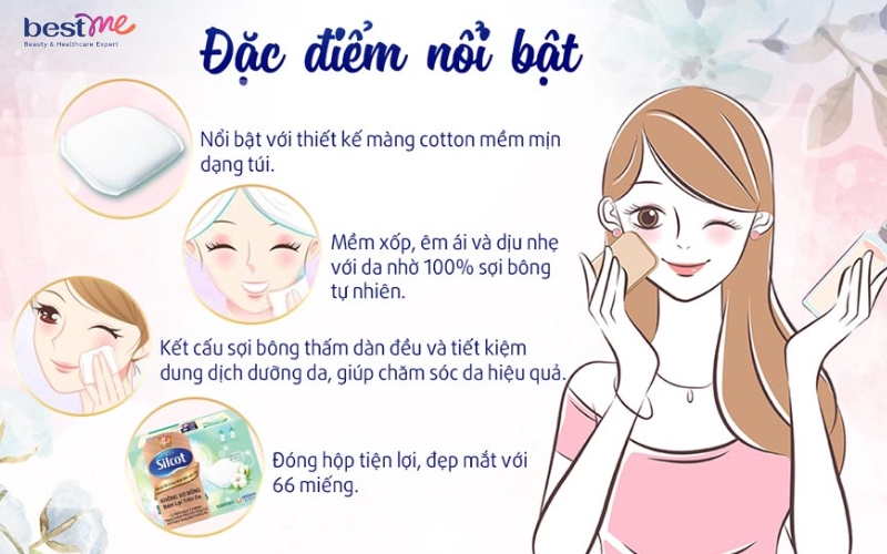 bong-tay-trang-silcot-co-nhung-loai-nao-co-tot-khong-2 Bông tẩy trang Silcot có những loại nào? Có tốt không? - 2